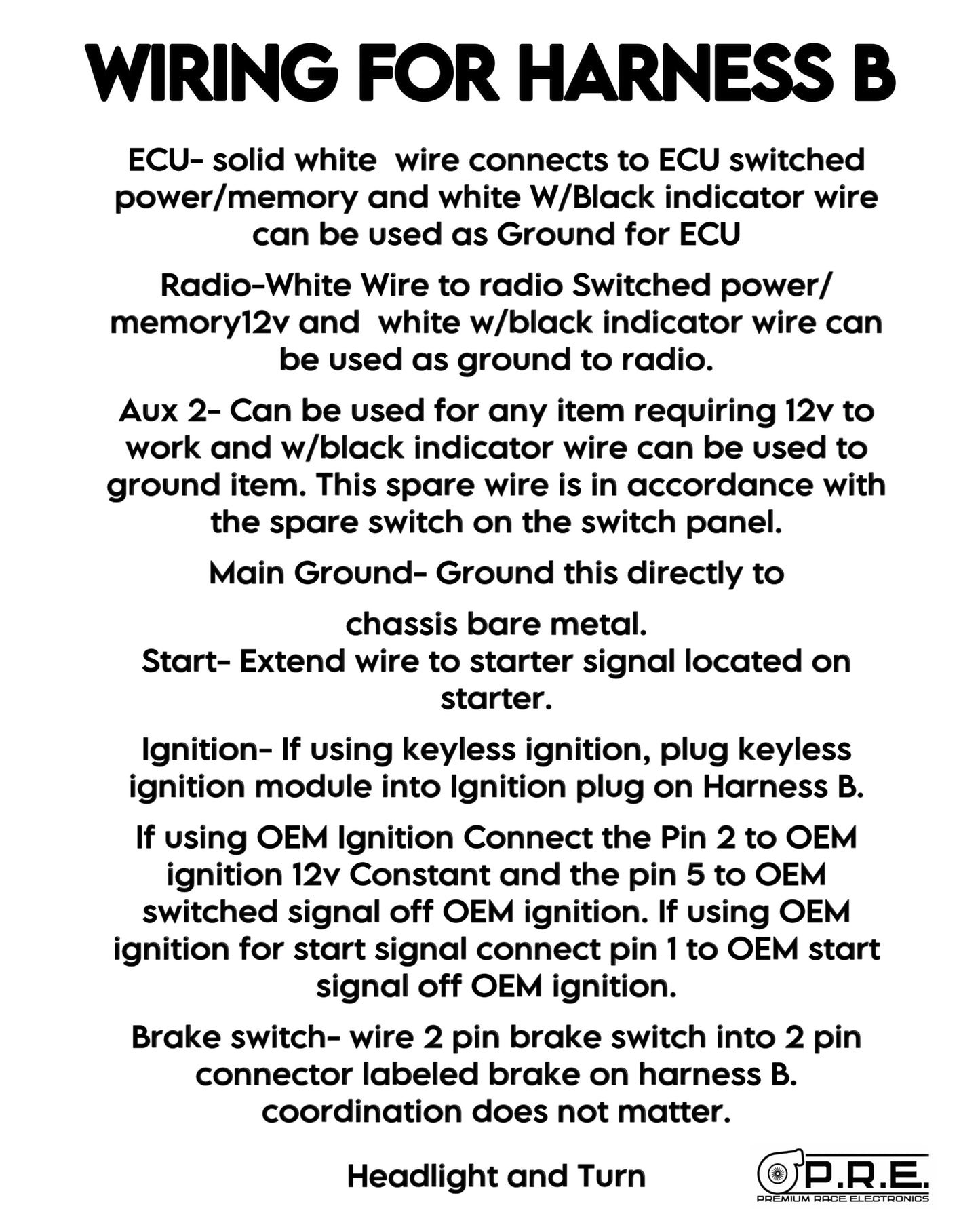 Universal Chassis Harness